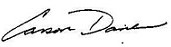 Carson's signature